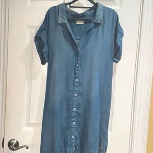 Casual Blue Denim Dress